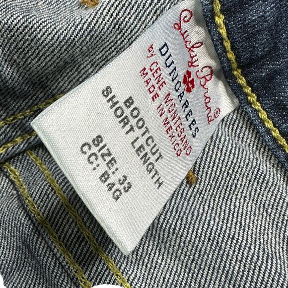 Lucky Jeans Bootcut Short Length Style 7M10337 Dark Wash boot Men's sz 33 x 30 - Picture 3 of 7